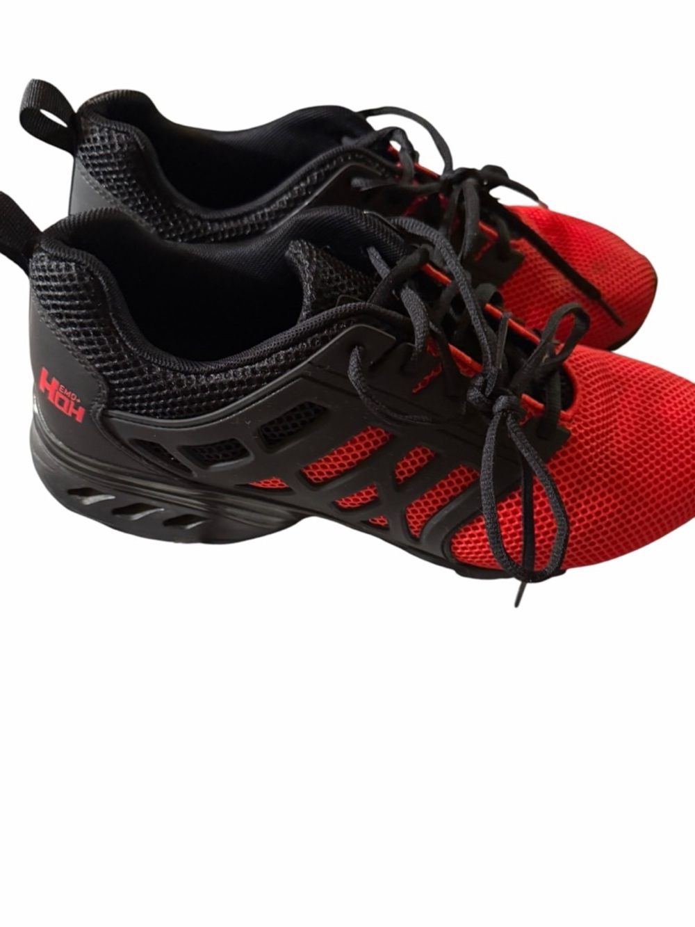 Men's Red and Black Athletic Sneakers - Lightweight Performance - Picture 11 of 12